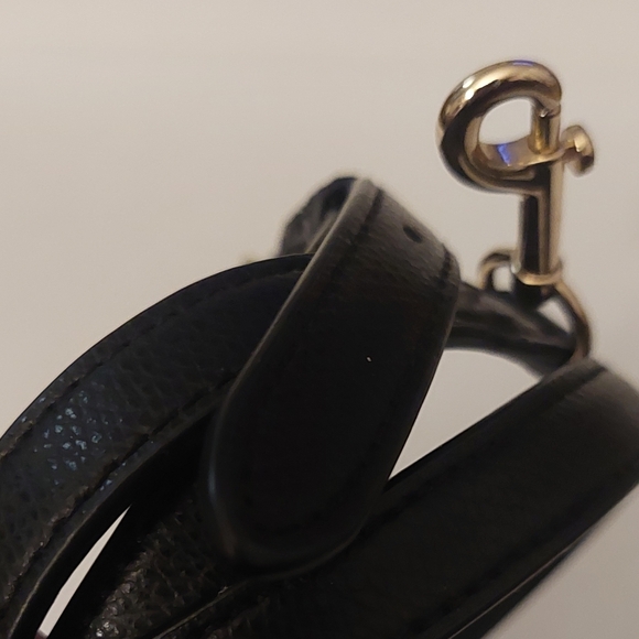 COACH Black Leather And GOLD Replacement Strap - Picture 7 of 7